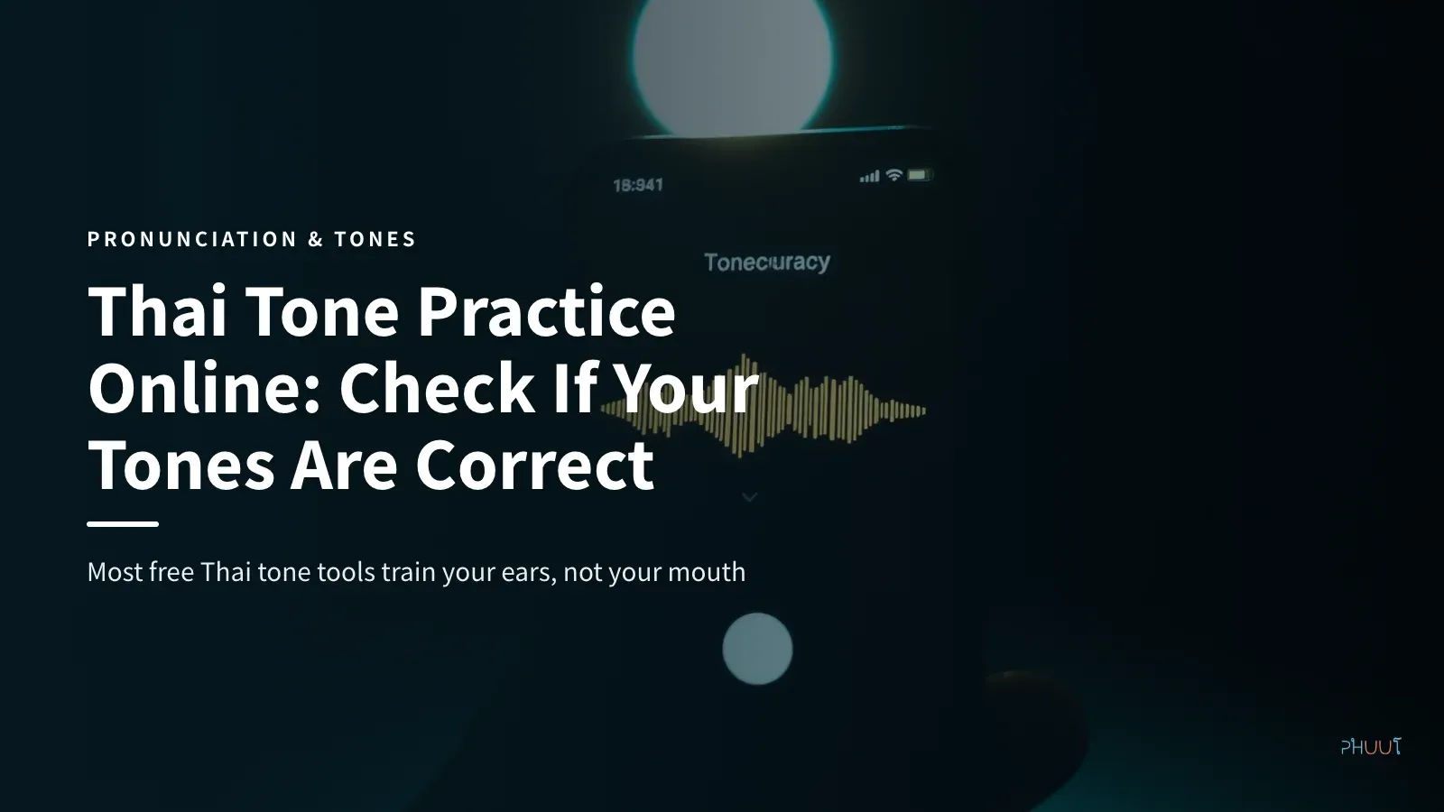 Thai Tone Practice Online: Check If Your Tones Are Correct