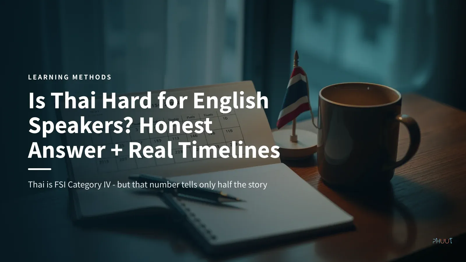 Is Thai Hard for English Speakers? Honest Answer + Real Timelines