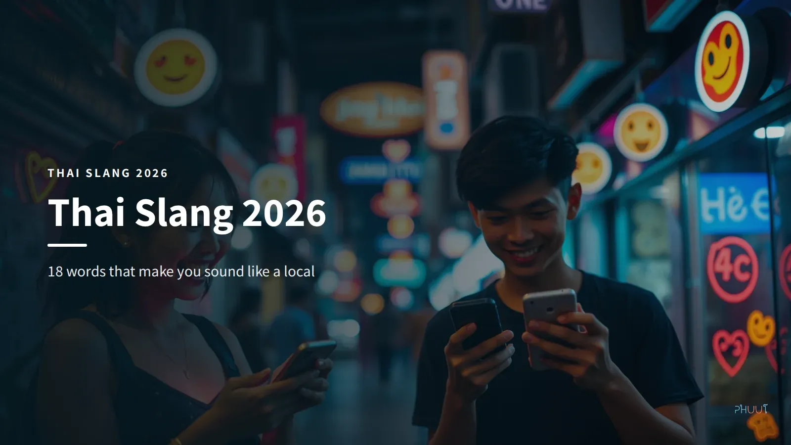 Thai Slang 2026: 18 Words That Make You Sound Natural